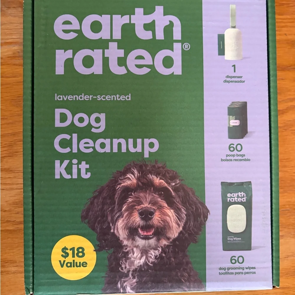 Earth Rated Lavender-Scented Dog Cleanup Kit